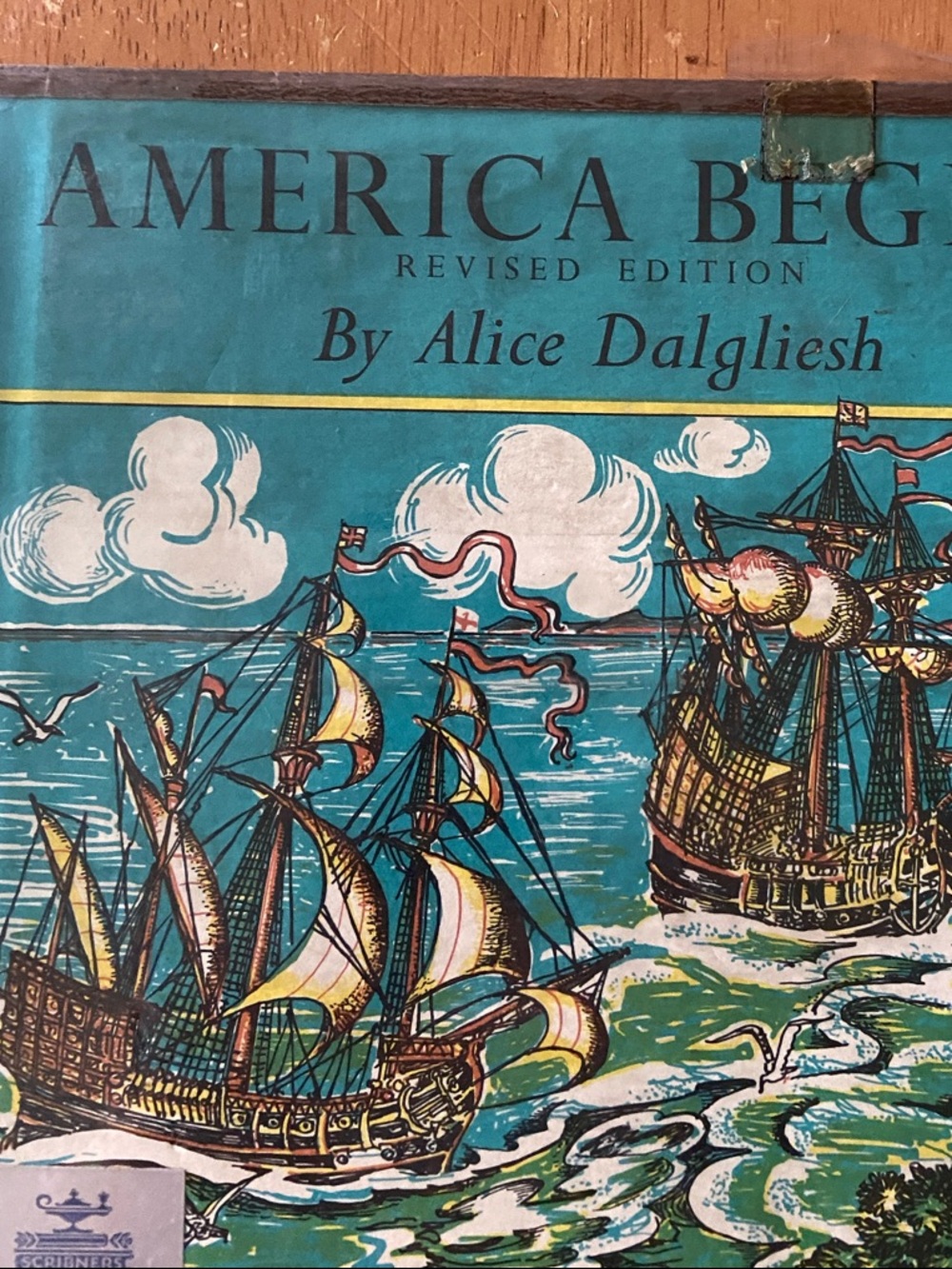 Vintage 1950s 50s USA America U.S. American history book Maloy illustrated